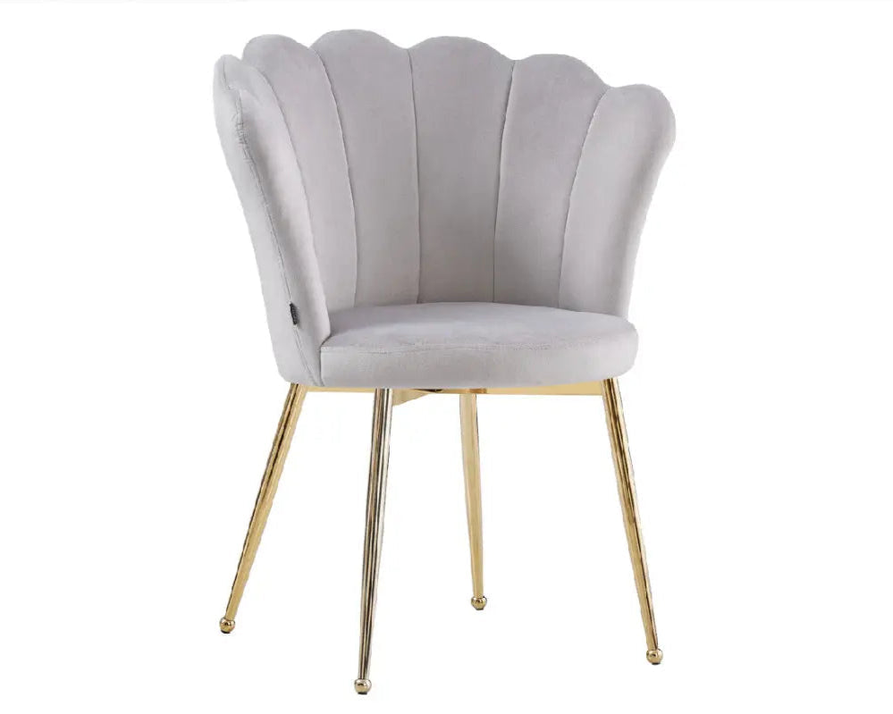 Chaise de coiffeuse Coquillage - velours