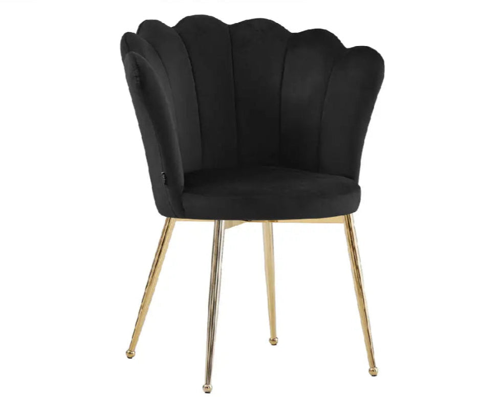 Chaise de coiffeuse Coquillage - velours