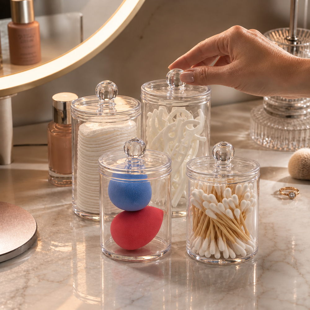 Apothecary Charm Sponge Organiser Jars | Eleva regenerated |04