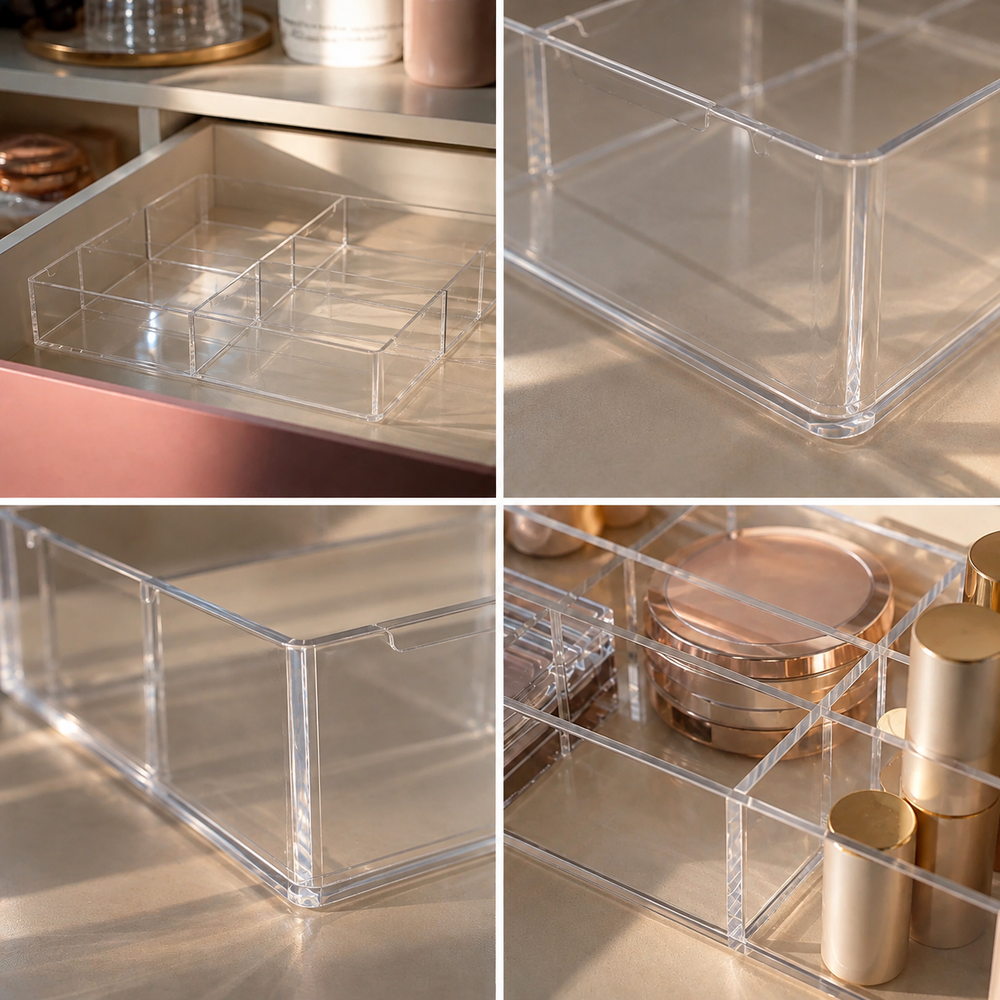 Calm & Clear Makeup Drawer Organiser | Eleva regenerated |04