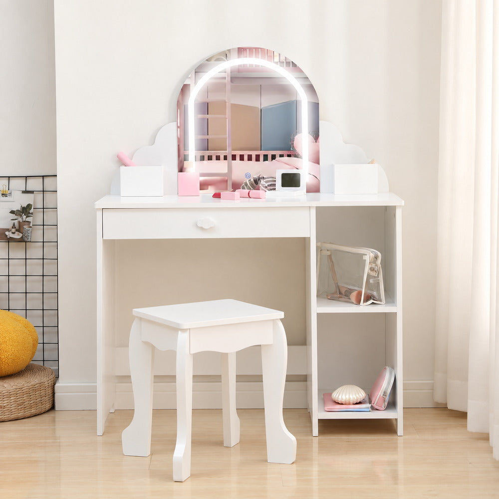 Little Dreamer Kids Vanity with Stool | Eleva regenerated |07