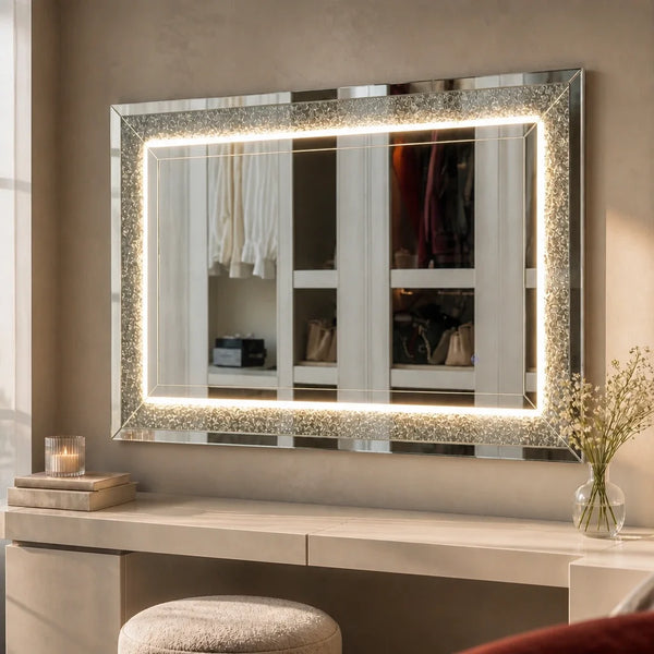 Miroir LED DIAMANT - 120x80 ou 150x80 cm