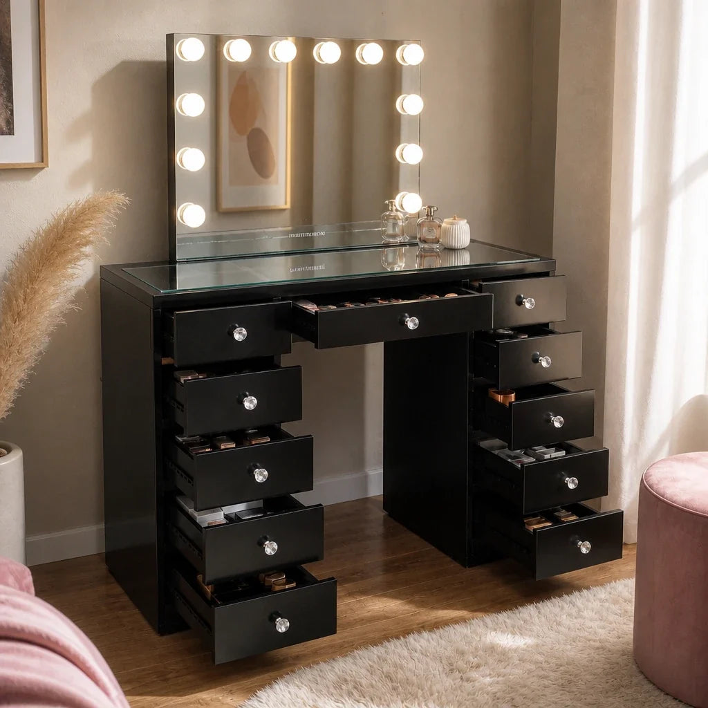 Coiffeuse Hollywood Classic - noire