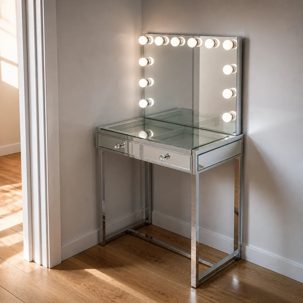 Coiffeuse Hollywood Elite - finition miroir