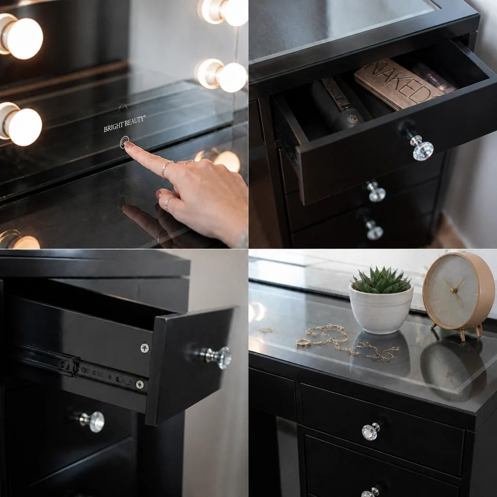 Coiffeuse Hollywood Classic - noire