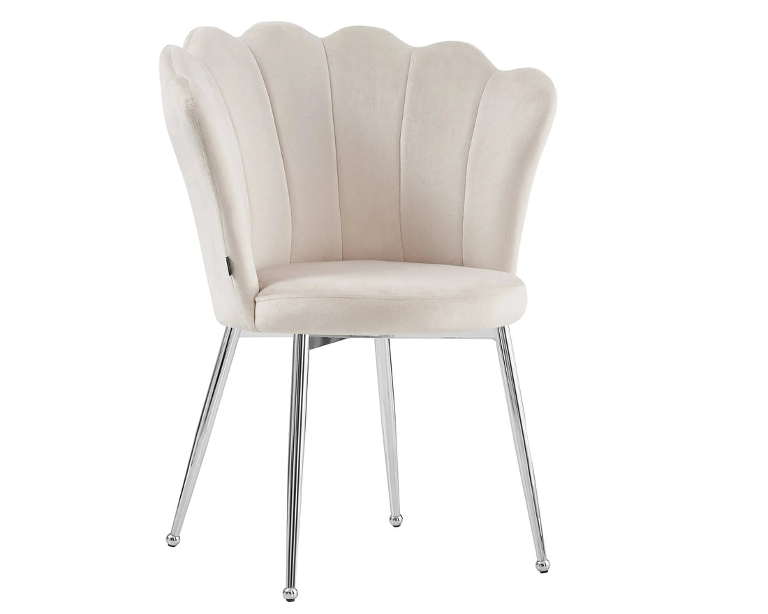 Chaise de coiffeuse Coquillage - velours