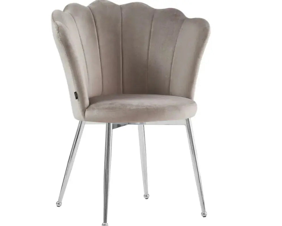 Chaise de coiffeuse Coquillage - velours