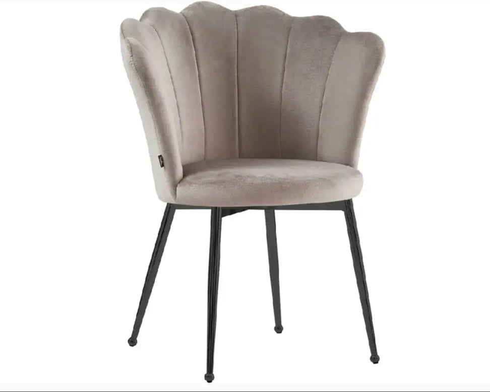 Chaise de coiffeuse Coquillage - velours