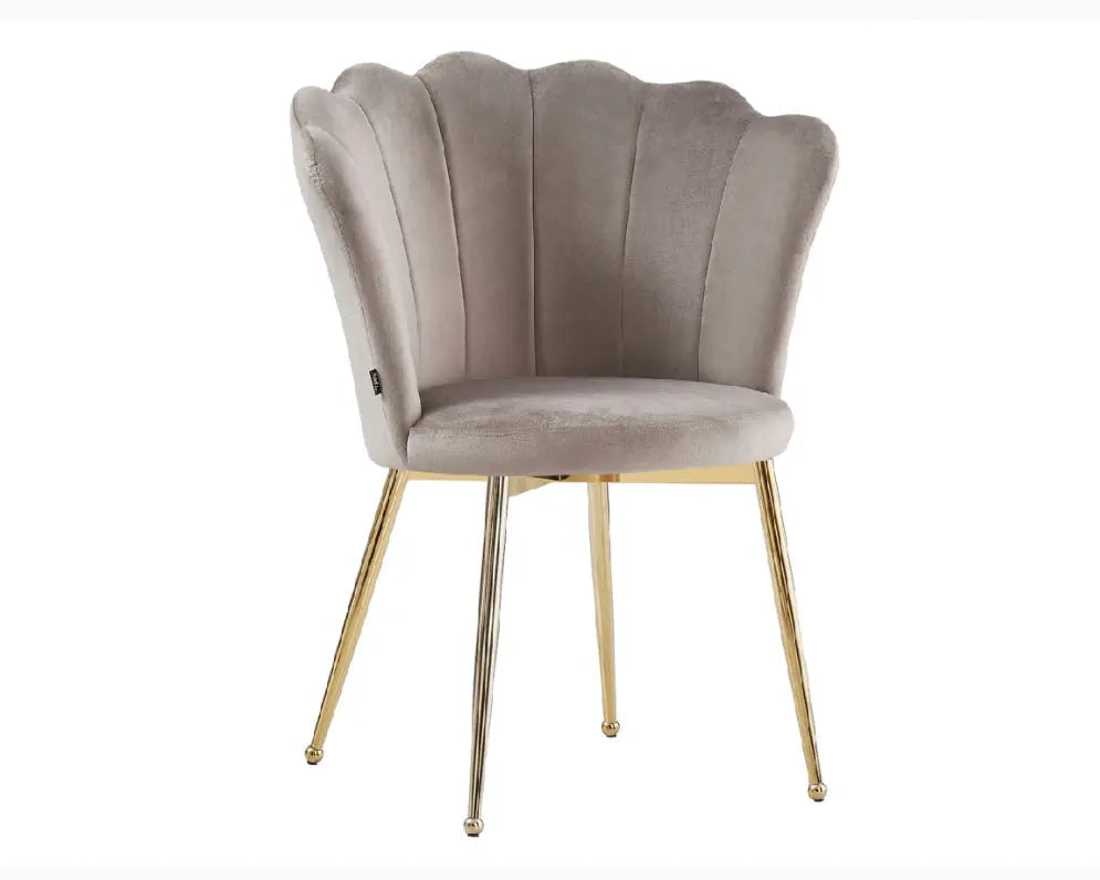 Chaise de coiffeuse Coquillage - velours