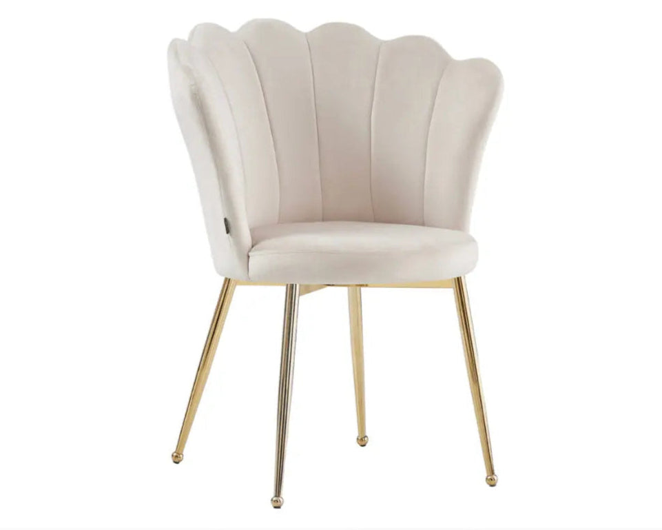 Chaise de coiffeuse Coquillage - velours