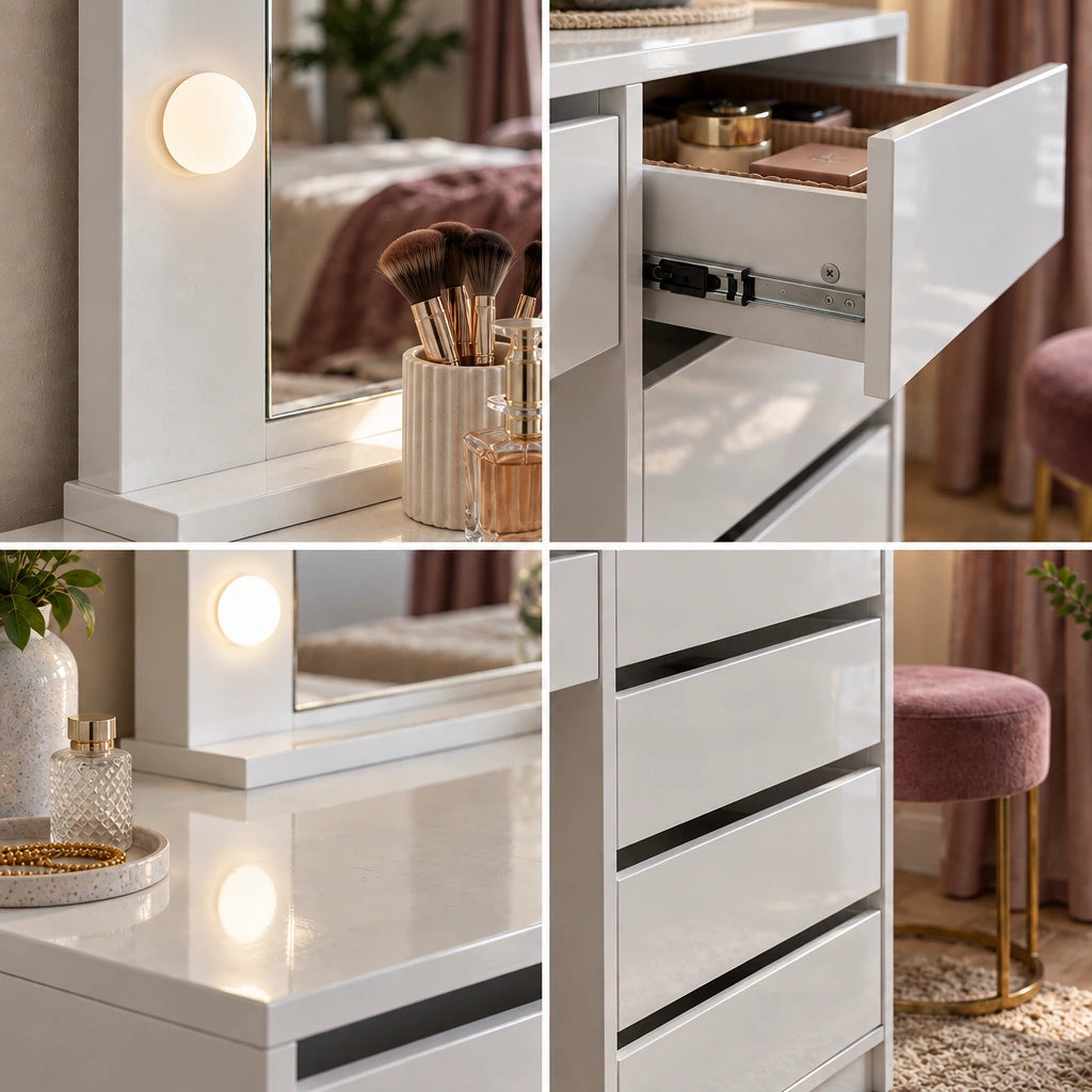 Grace Hollywood dressing table, close-up details