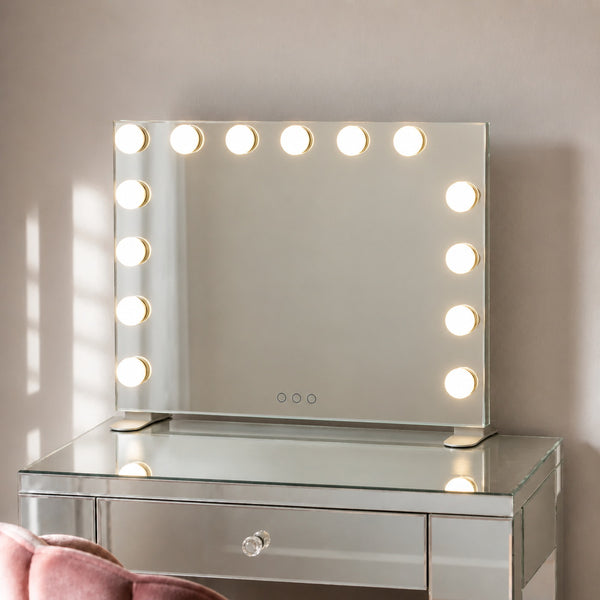 Silver Screen Frameless Hollywood Mirror | Eleva regenerated |01
