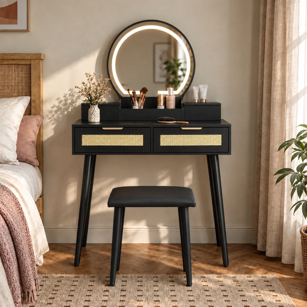 Boho Soul Vanity Set in Black | Eleva regenerated |02