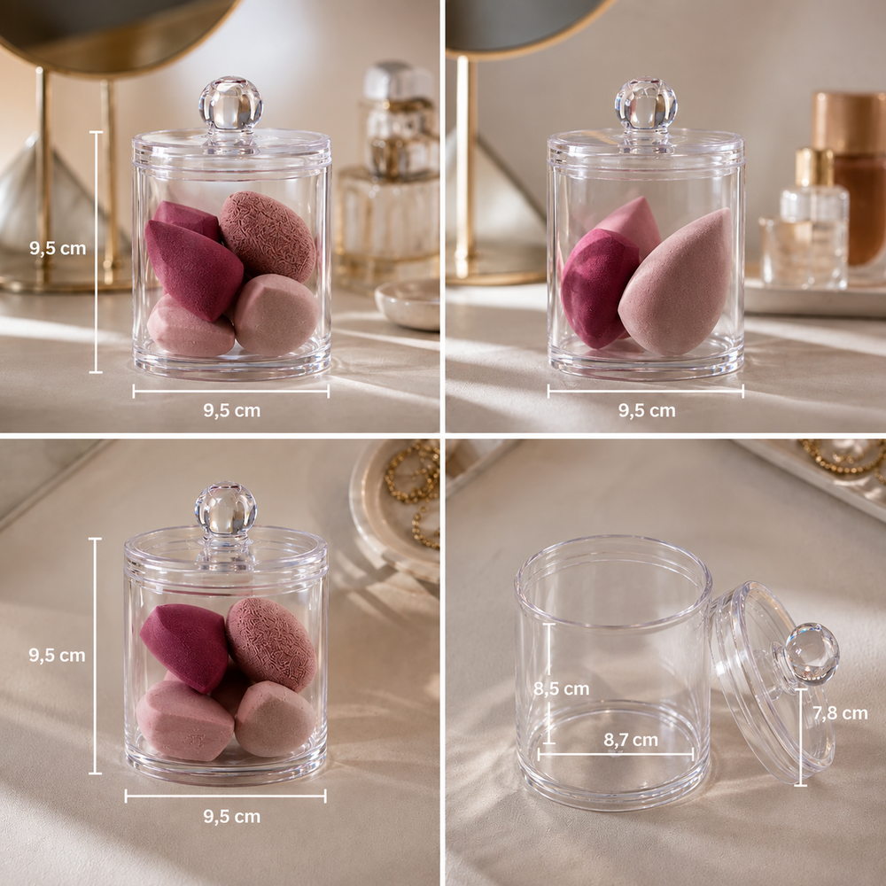 Apothecary Charm Sponge Organiser Jars | Eleva regenerated |02
