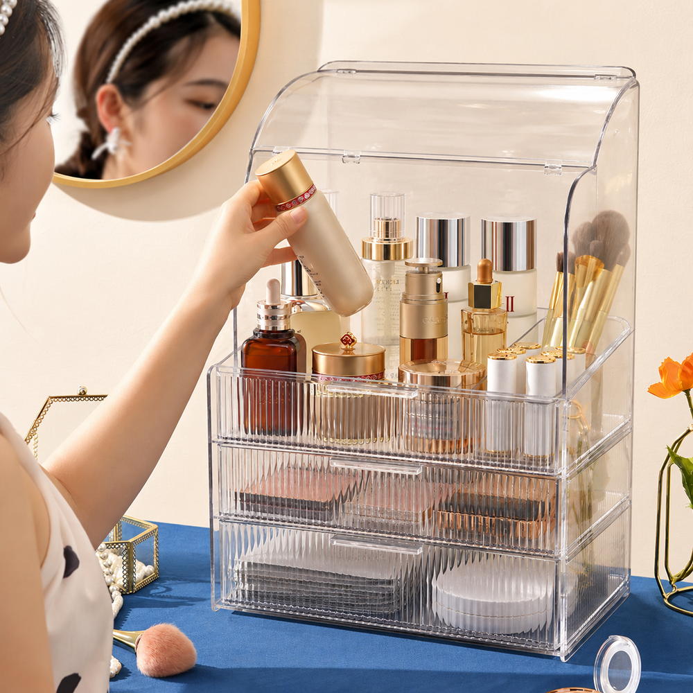 Everyday Edit Clear Makeup Organiser | Eleva regenerated |04