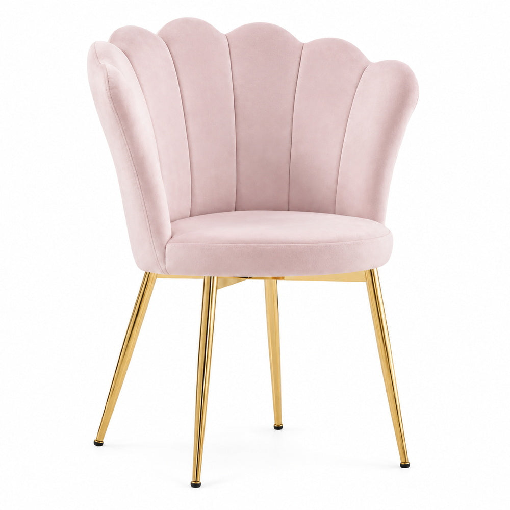 Mermaid Shell Velvet Vanity Chair | Eleva regenerated |05