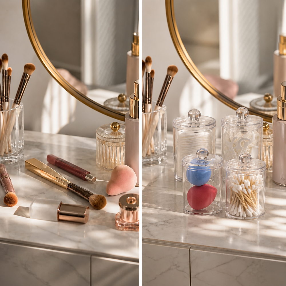 Apothecary Charm Sponge Organiser Jars | Eleva regenerated |05