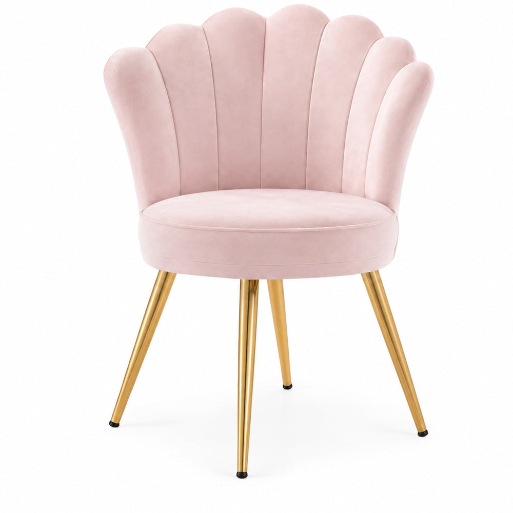 Mermaid Shell Velvet Vanity Chair | Eleva regenerated |09