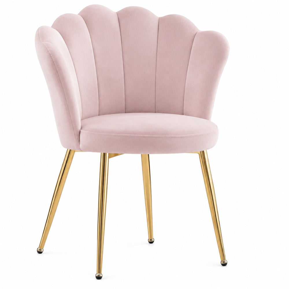 Mermaid Shell Velvet Vanity Chair | Eleva regenerated |10