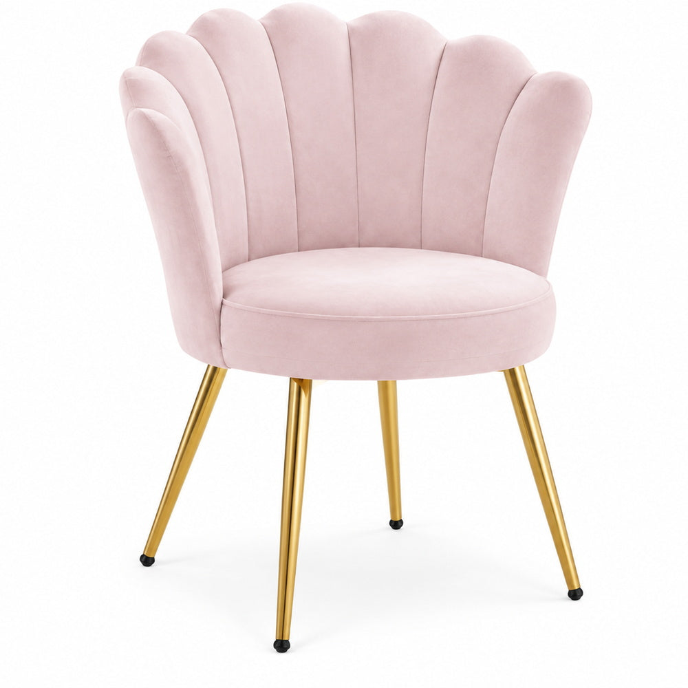 Mermaid Shell Velvet Vanity Chair | Eleva regenerated |11