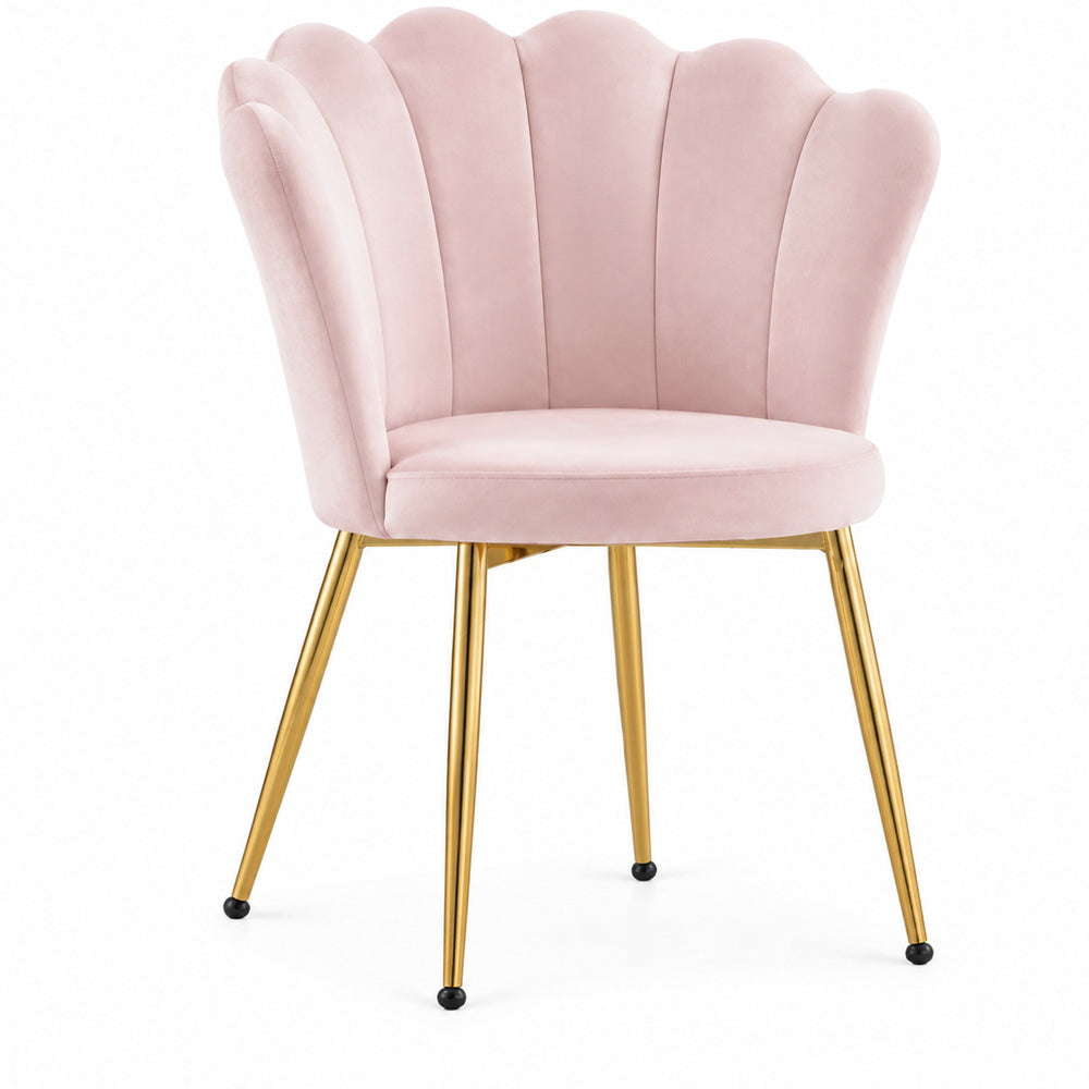 Mermaid Shell Velvet Vanity Chair | Eleva regenerated |15