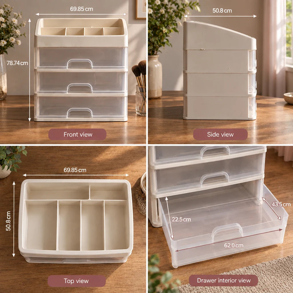 Suki makeup organiser dimensions