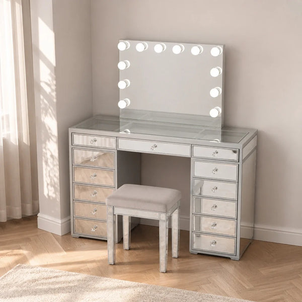 Coiffeuse Hollywood Classic - finition miroir