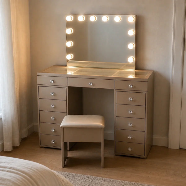 Coiffeuse Hollywood Classic - doré champagne