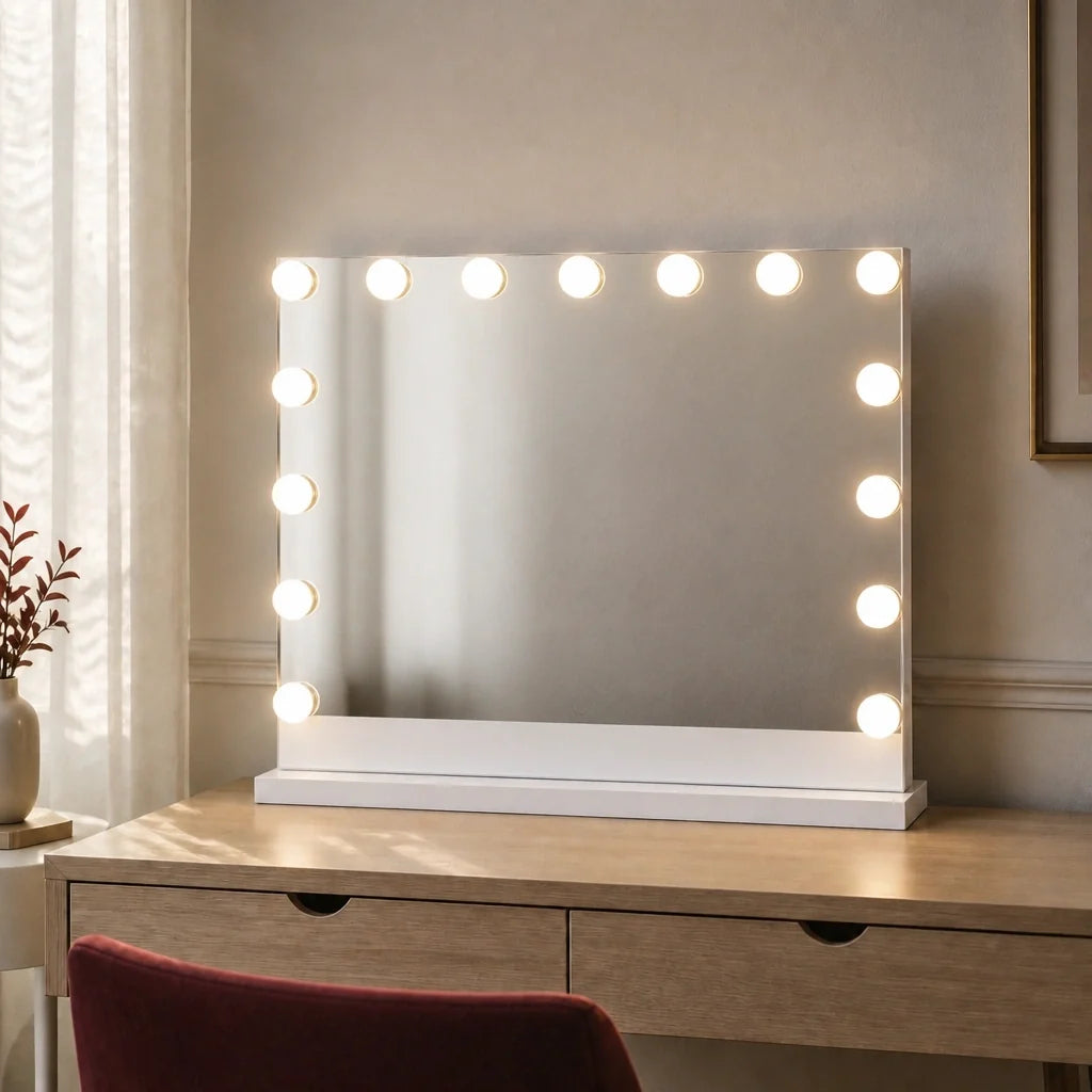 Miroir maquillage Namira - blanc