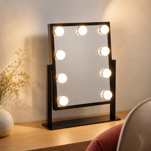 Miroir maquillage Nina Mini - noir