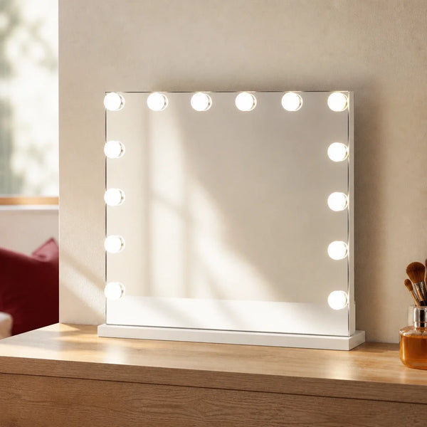 Miroir maquillage Namira Bluetooth - blanc