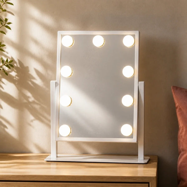 Miroir maquillage Nina Mini - blanc