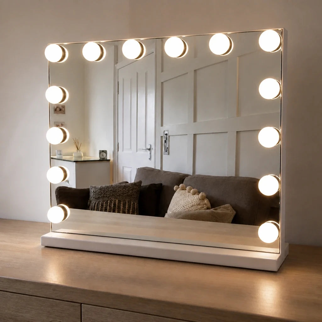 Miroir maquillage Hollywood LUMEA - 12 LED, 50 cm