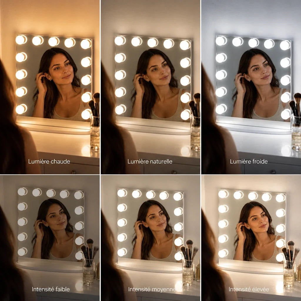 Miroir maquillage Anastasia - blanc