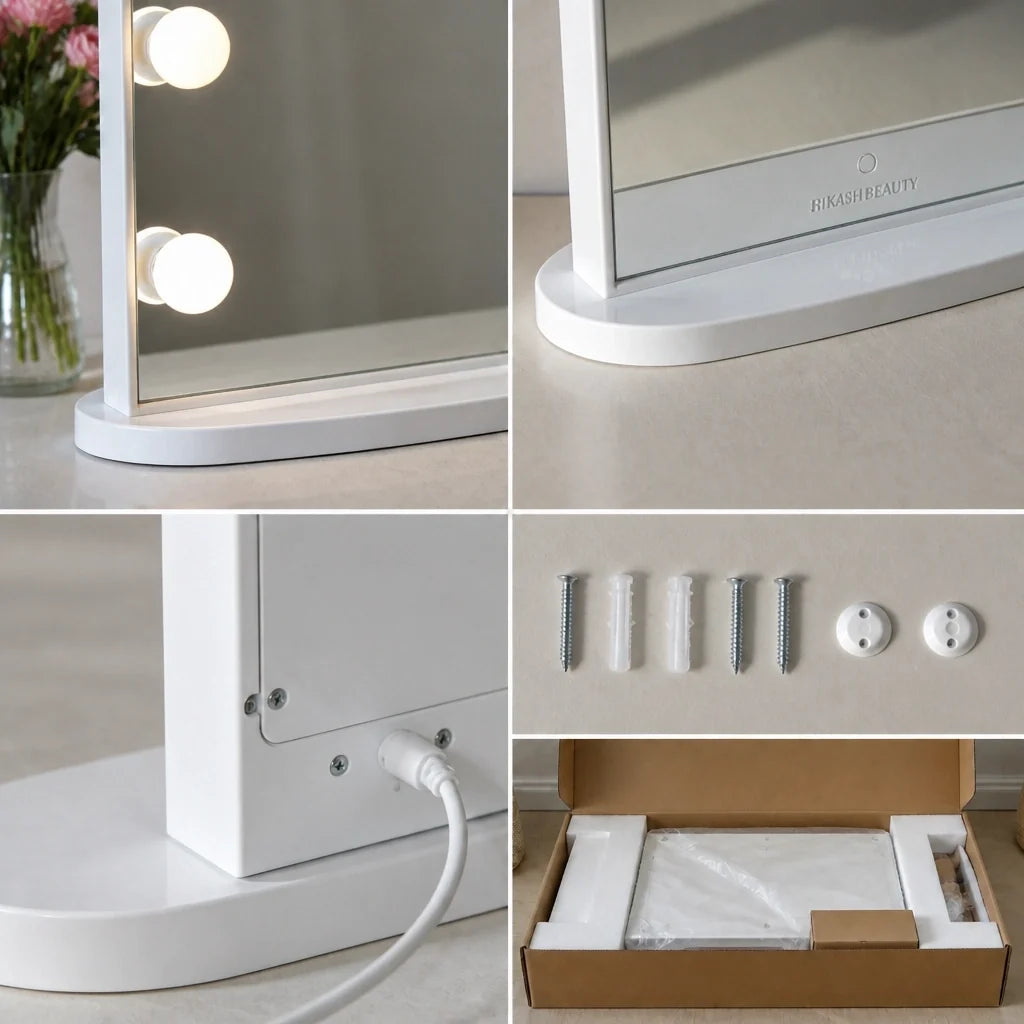 Miroir maquillage Anastasia XL - blanc